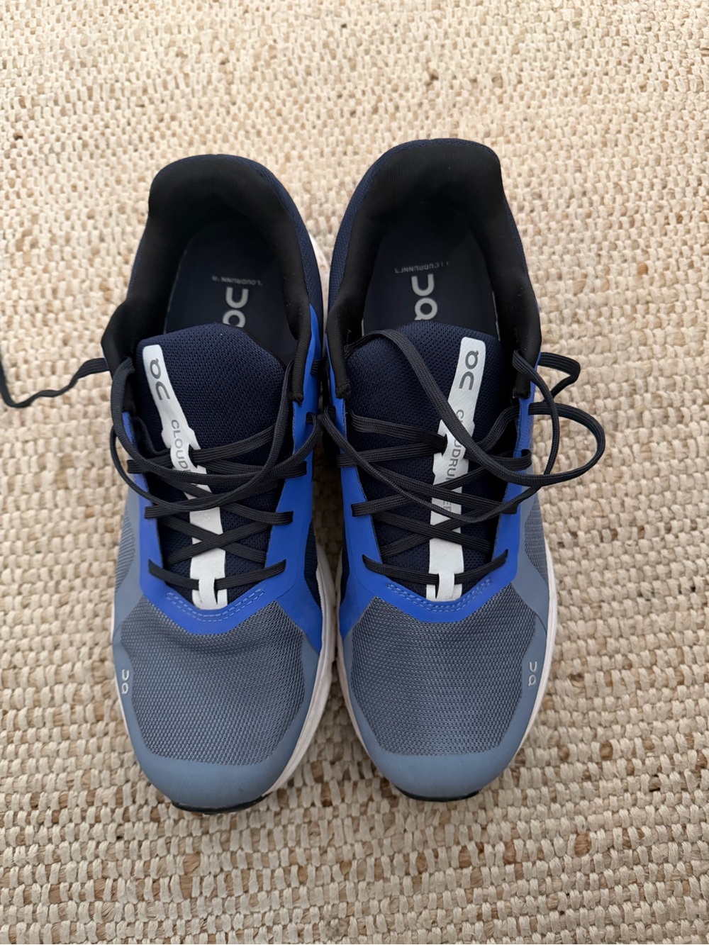 On Running Men's Athletic Sneakers in Blue and Gray